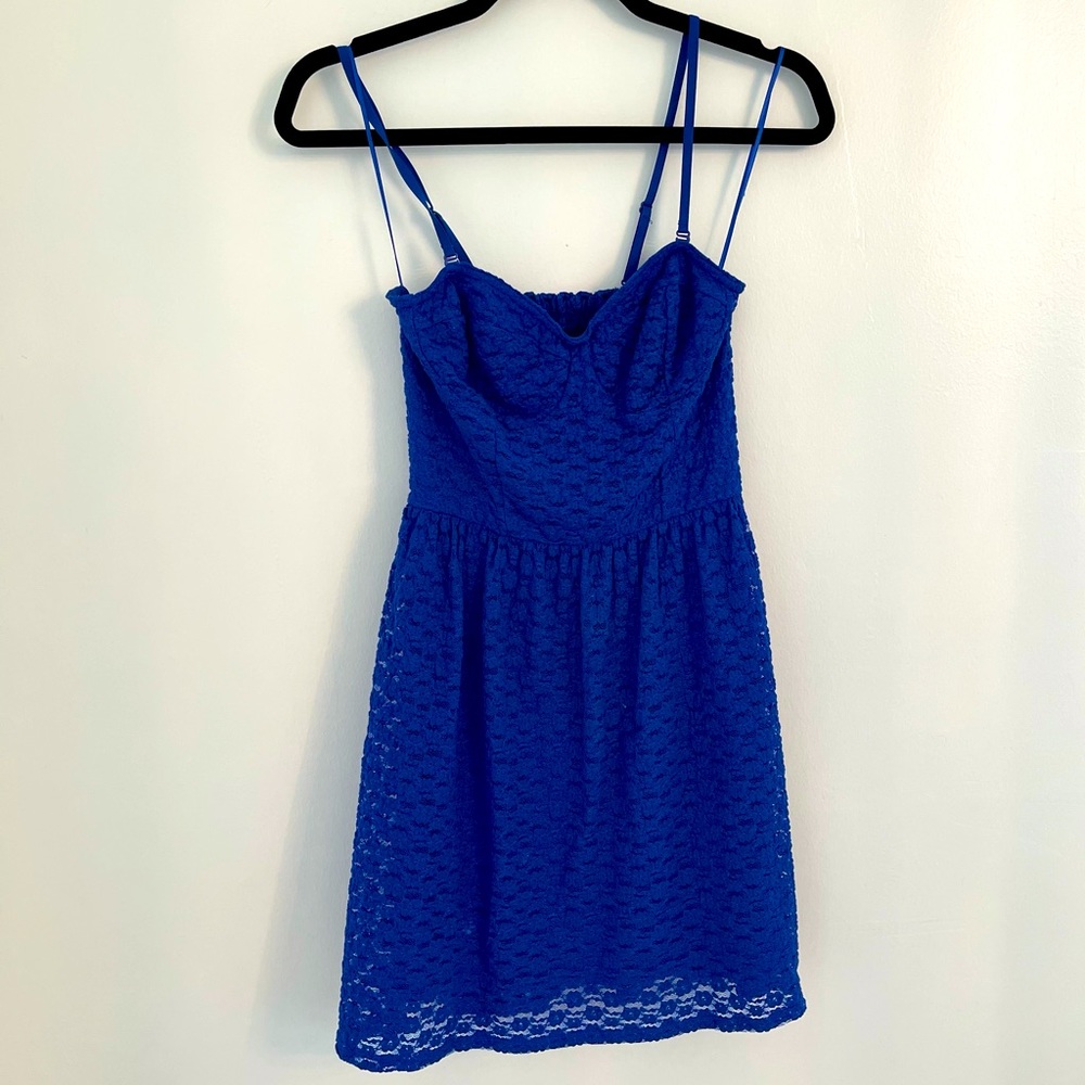 Victoria Secret cobalt blue lace dress